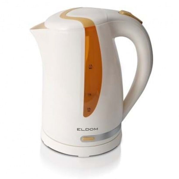 Eldom Waterkoker C230 1.7 L - Wit met gele en oranje accenten - 2000 W