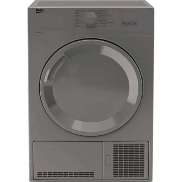 BEKO DB7111PA0S - Droger - 7 kg - Condensatiedroging - Klasse B - Verzinkte trommel - Indicatoren - Zilver