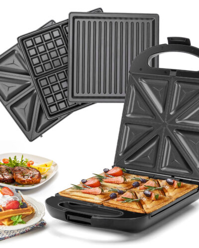 Taylor Swoden - 3in1 Tosti Apparaat - Tosti-ijzer - Contactgrill- Wafelijzer - 1200W - Bruno 30ZHG