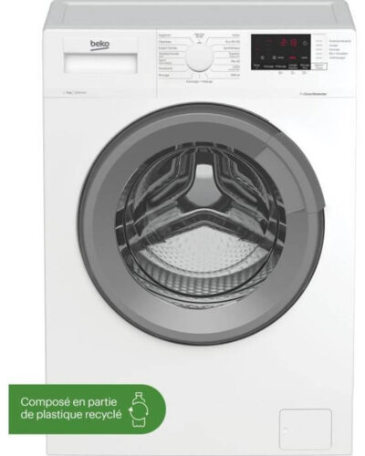 Wasmachine Beko WUV9212XSW - 9 kg - Inductie - L60cm - 1200 TRS/min - Wit