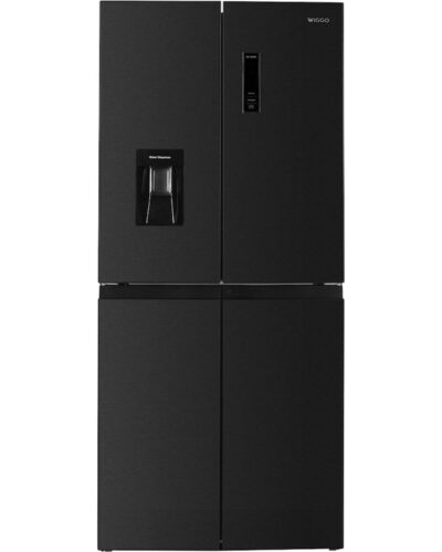 Wiggo WR-MD18DX - Amerikaanse Koelkast - No Frost - Water Dispenser - 419 Liter - Zwart - RVS