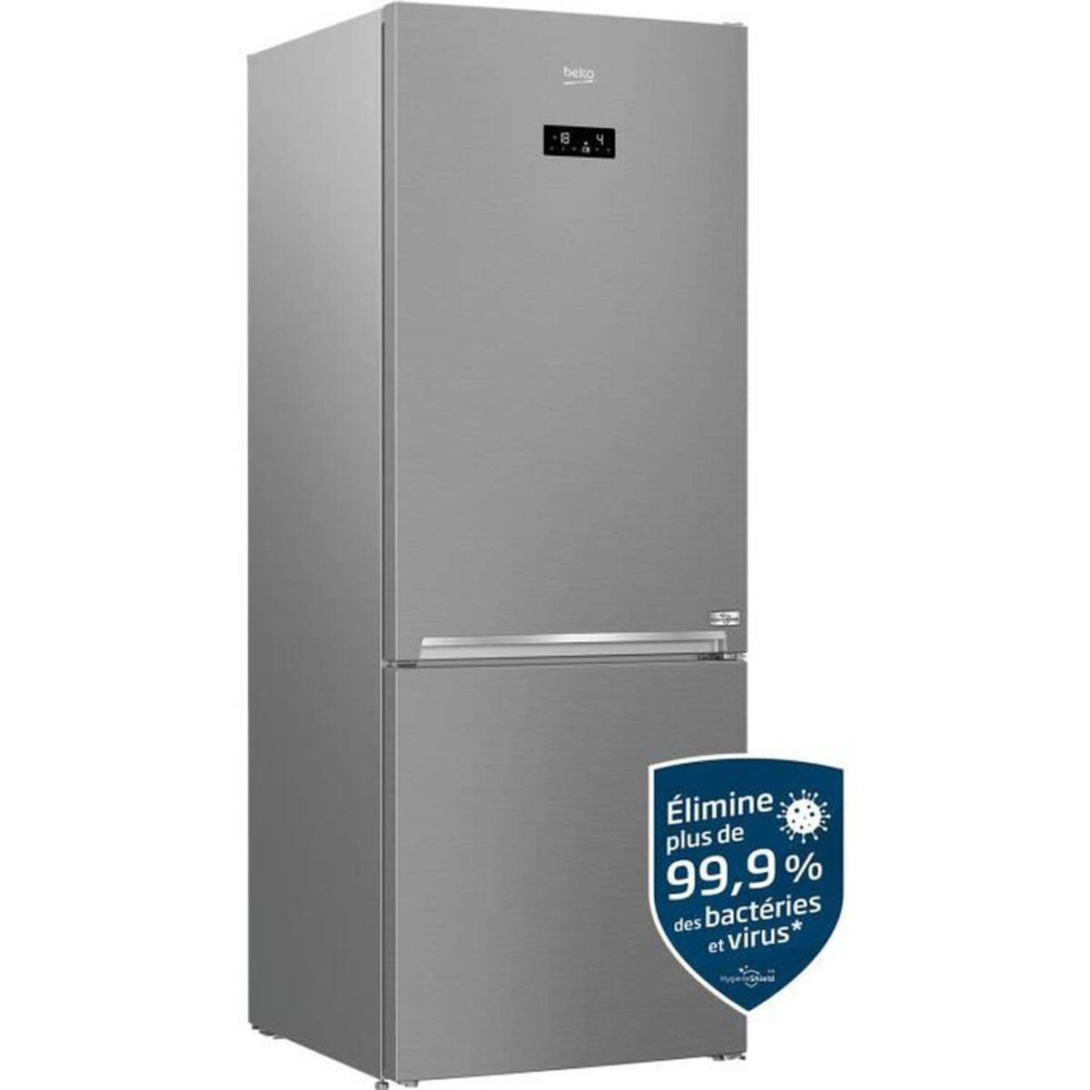 BEKO RCNE560E40ZLXPHUN - Gecombineerde koelkast - 508L (350 158L) - Geventileerde koeling - L70xH192cm - RVS