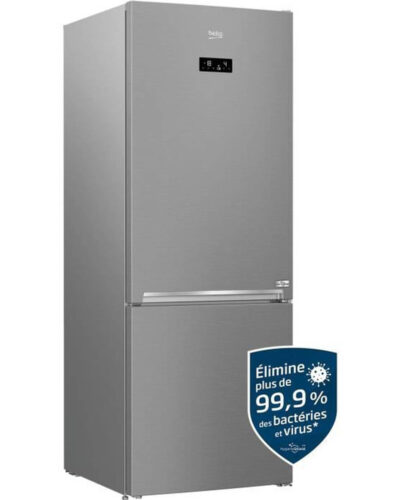 BEKO RCNE560E40ZLXPHUN - Gecombineerde koelkast - 508L (350 158L) - Geventileerde koeling - L70xH192cm - RVS