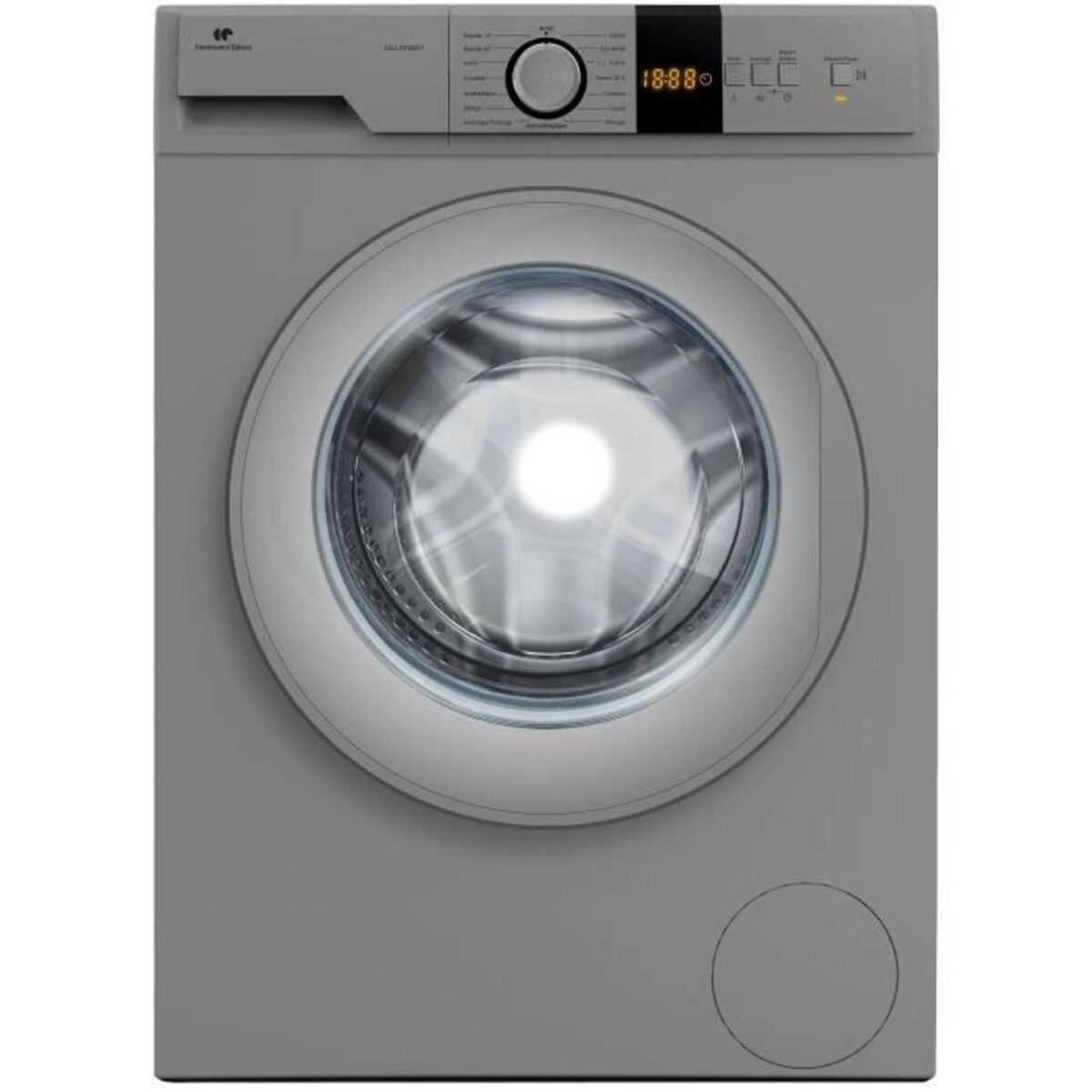 CONTINENTAL EDISON CELL10140S1 voorruitwasmachine - 10 kg - Inductiemotor - L59,7 cm - 1400 tpm - Zilver