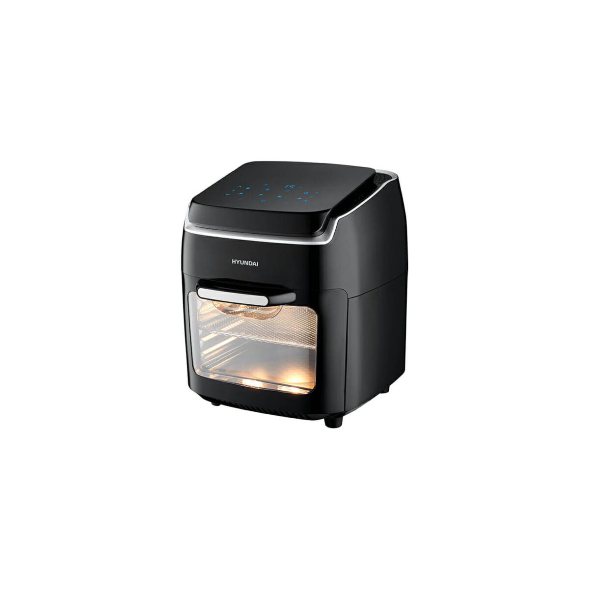 Hyundai Electronics - Airfryer oven / Hete Luchtfriteuse - 12 Liter - Zwart Zilver