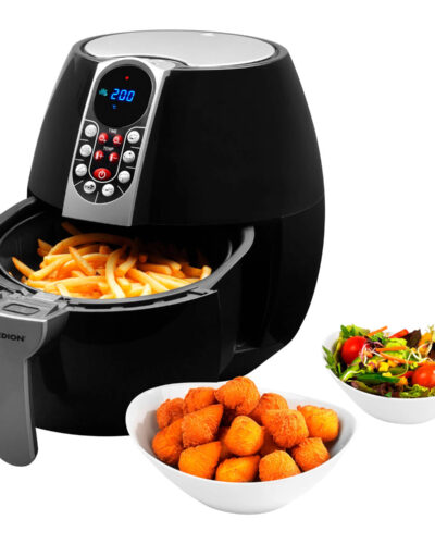 MEDION Airfryer MD 17320 Olie vrij frituren Digitaal bedieningspaneel Automatische programma's 2,5 L inhoud