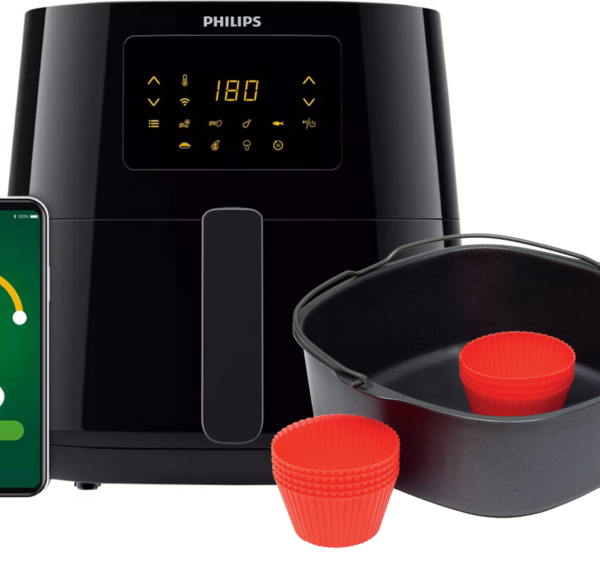 Philips Airfryer XL Connected HD9280/70 + Bakvorm