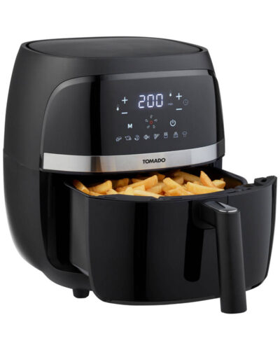 Tomado TAF3202B - Airfryer - Heteluchtfriteuse - 3,2 liter inhoud - Digitaal display - 500 gr friet - Zwart