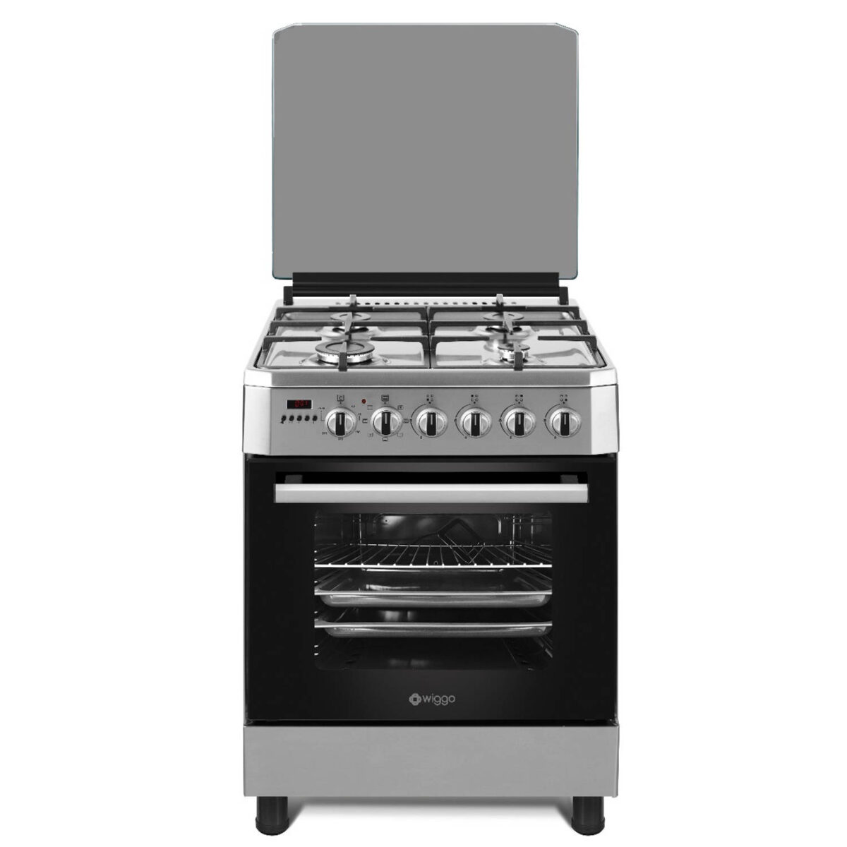 Wiggo WO-E609R(XX) - Serie 9 - 60cm - Gasfornuis - RVS