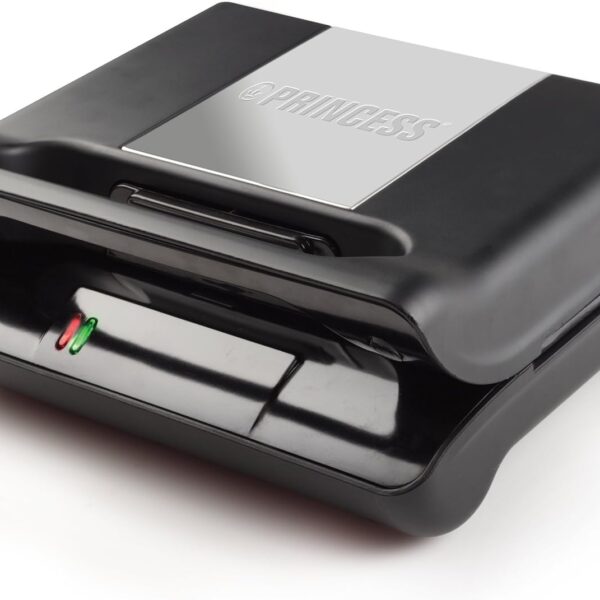 Princess Grill Compact Flex – Uitneembare platen – Verticaal op te bergen, Zwart