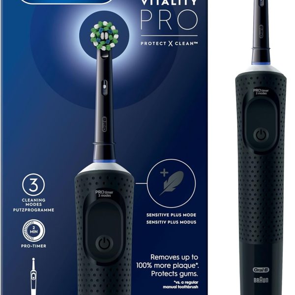 Oral-B Vitality Pro Black Elektrische Tandenborstel, 1 Opzetborstel