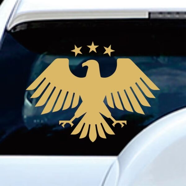 Syrian National New Emblem Vinyl Decal — Waterproof Auto Decor Sticker for Truck Bumpers and Rear Windows